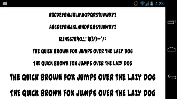 Free Fonts 50 Pack 23 android App screenshot 3