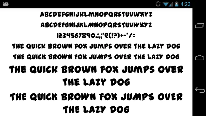 Free Fonts 50 Pack 23 android App screenshot 4